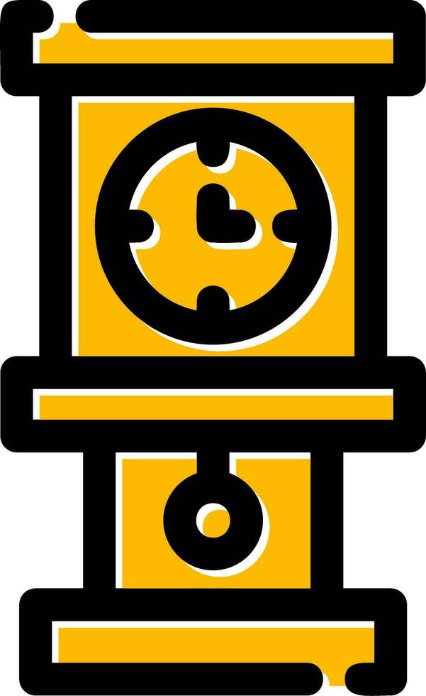 Grandfather Clock Creative Icon Design vector