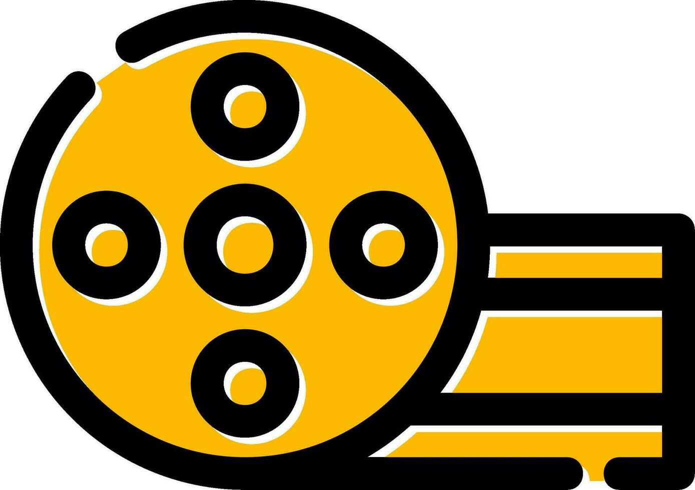 Film Strip Creative Icon Design vector