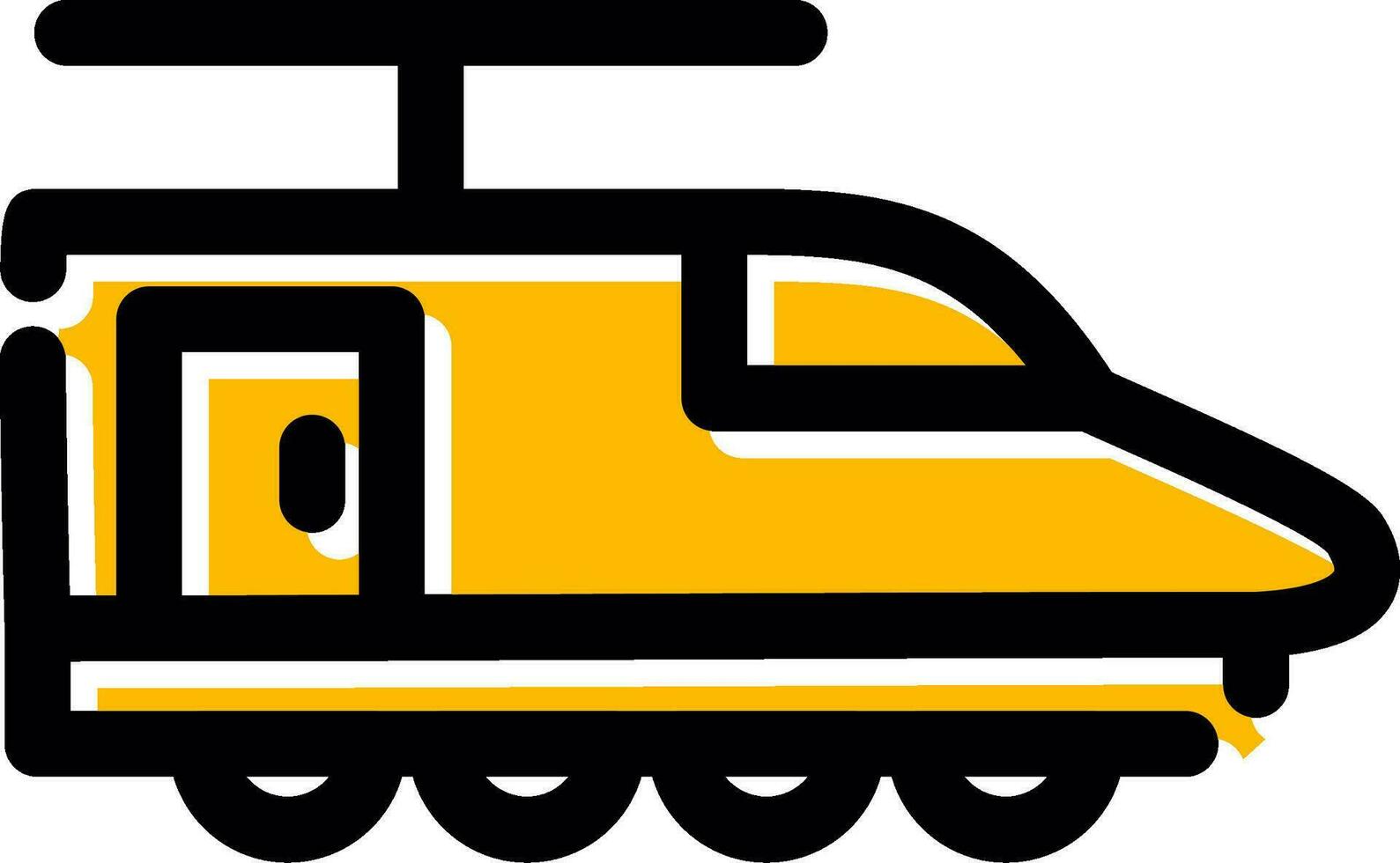 Electric Train Creative Icon Design vector