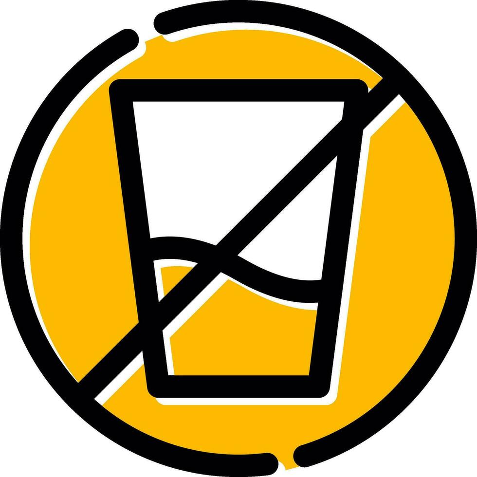 No Soft Drink Creative Icon Design vector