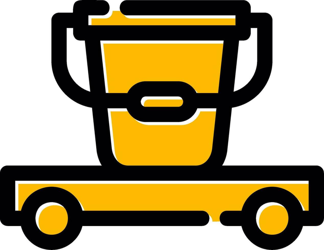 Cleaning Cart Creative Icon Design vector