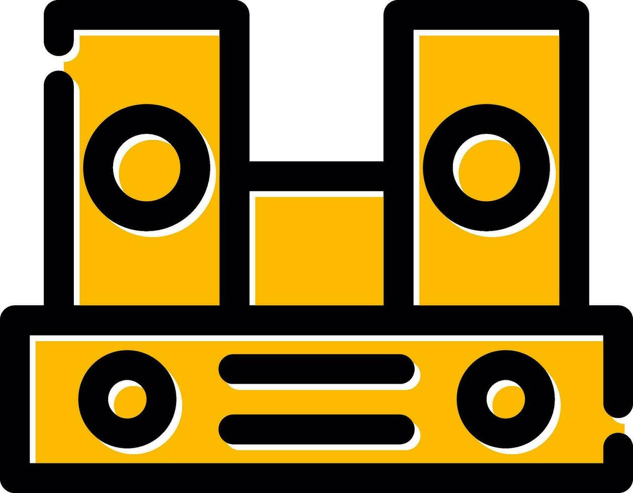 diseño de icono creativo de altavoces vector