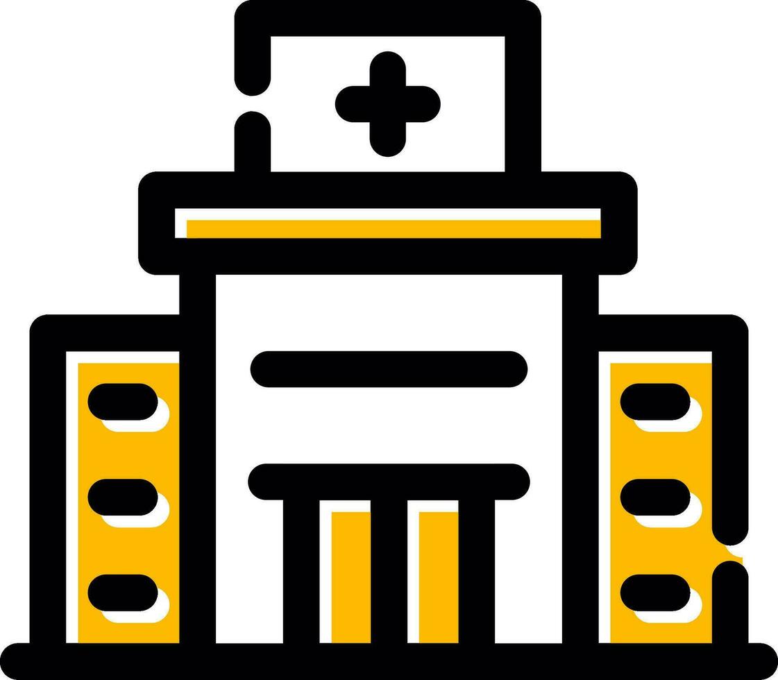 diseño de icono creativo de hospital vector