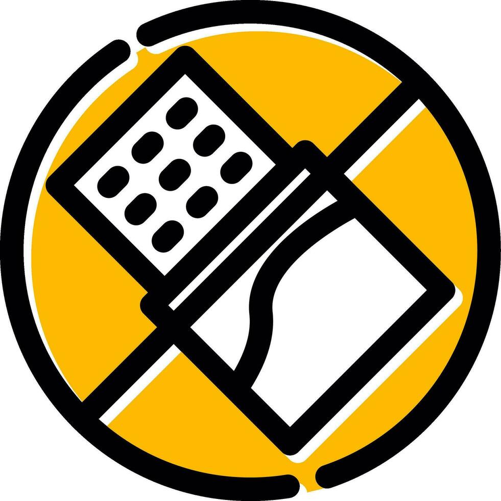 No Chocolate Creative Icon Design vector