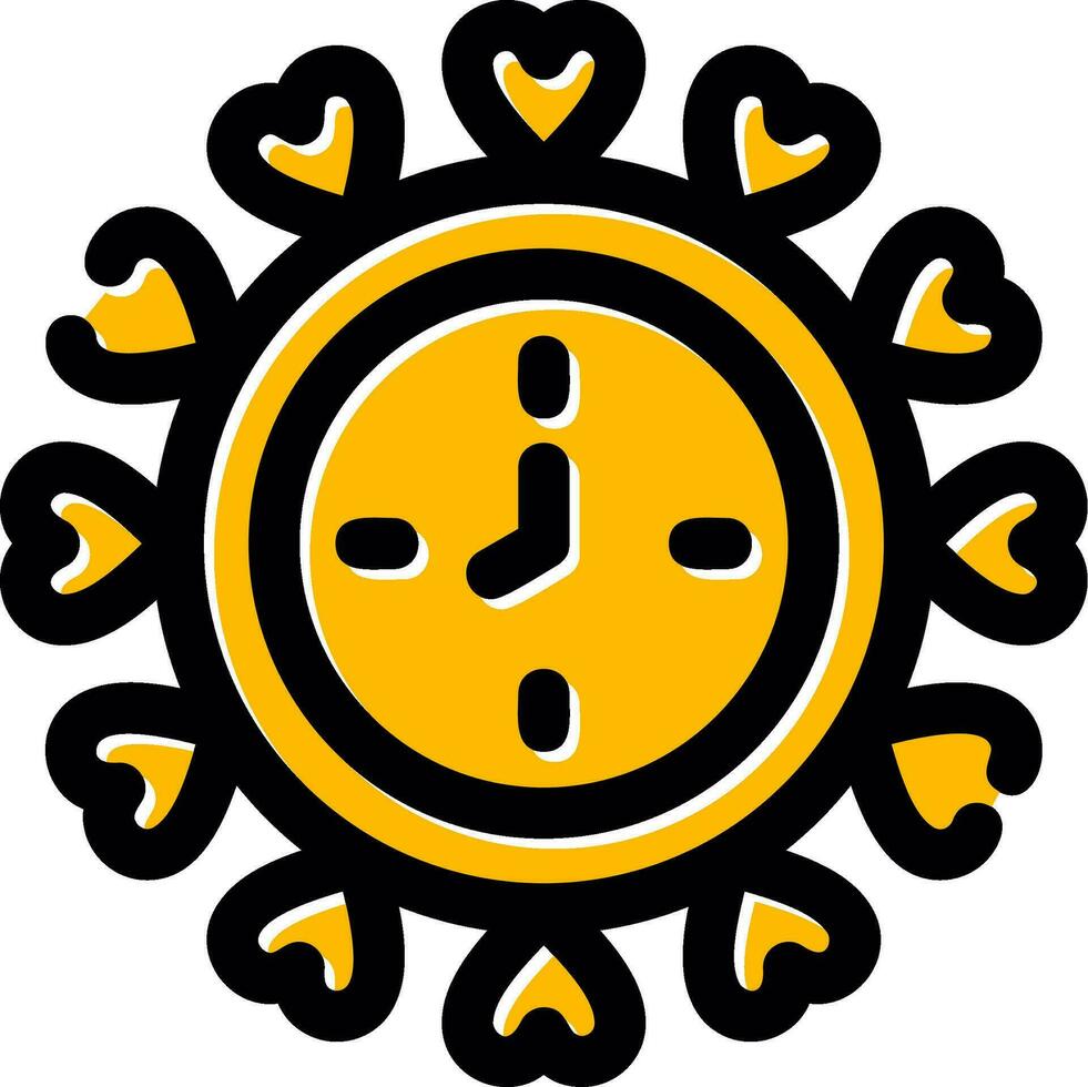 Wall Clock Creative Icon Design vector