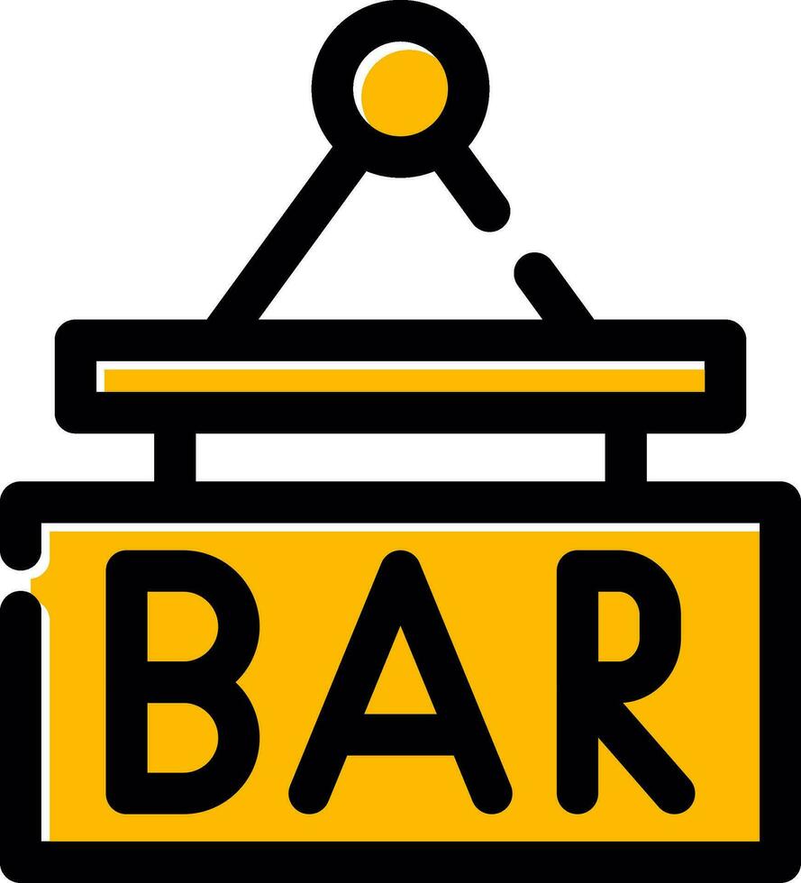 Bar Sign Board Creative Icon Design vector