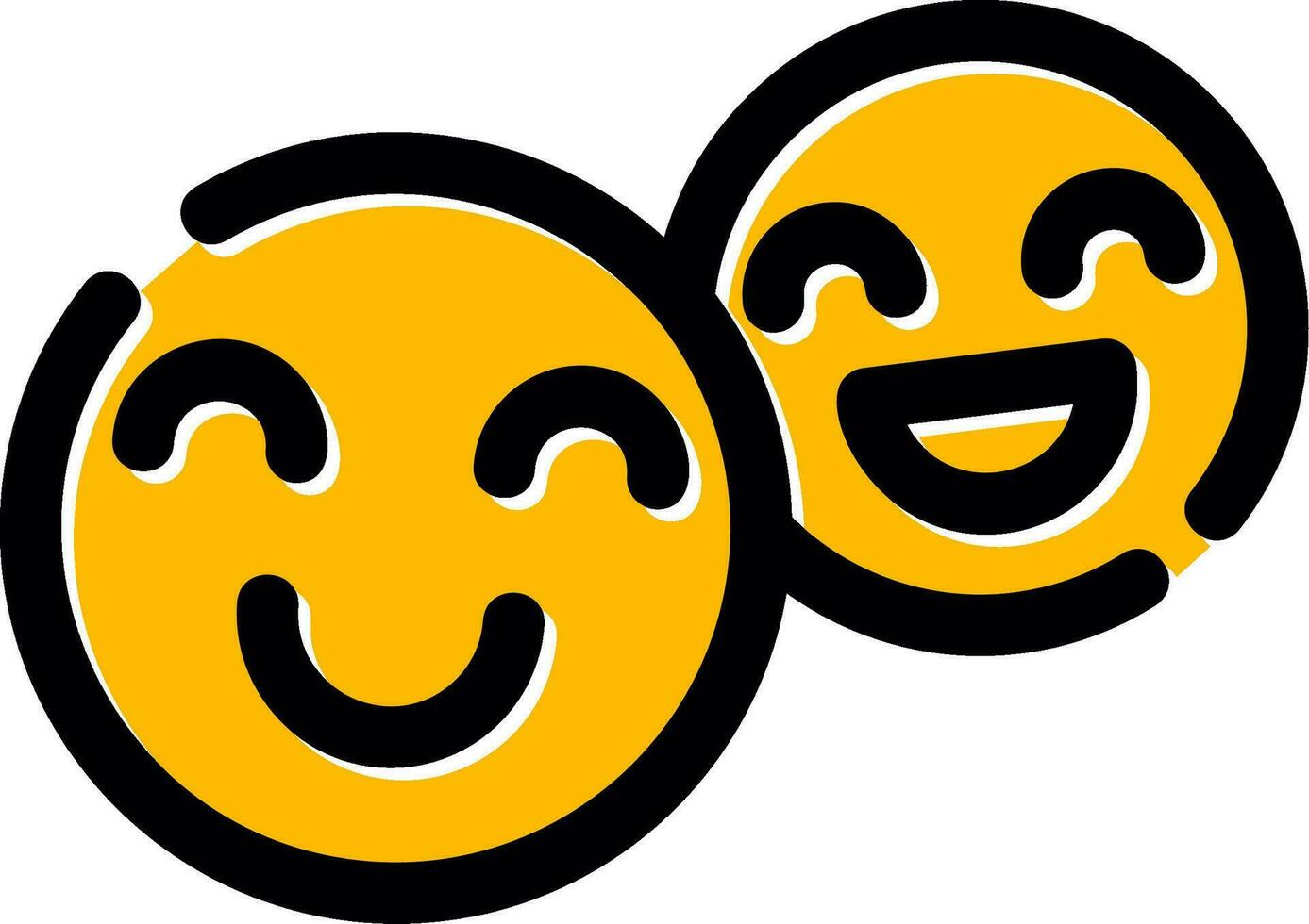 Happiness Creative Icon Design vector