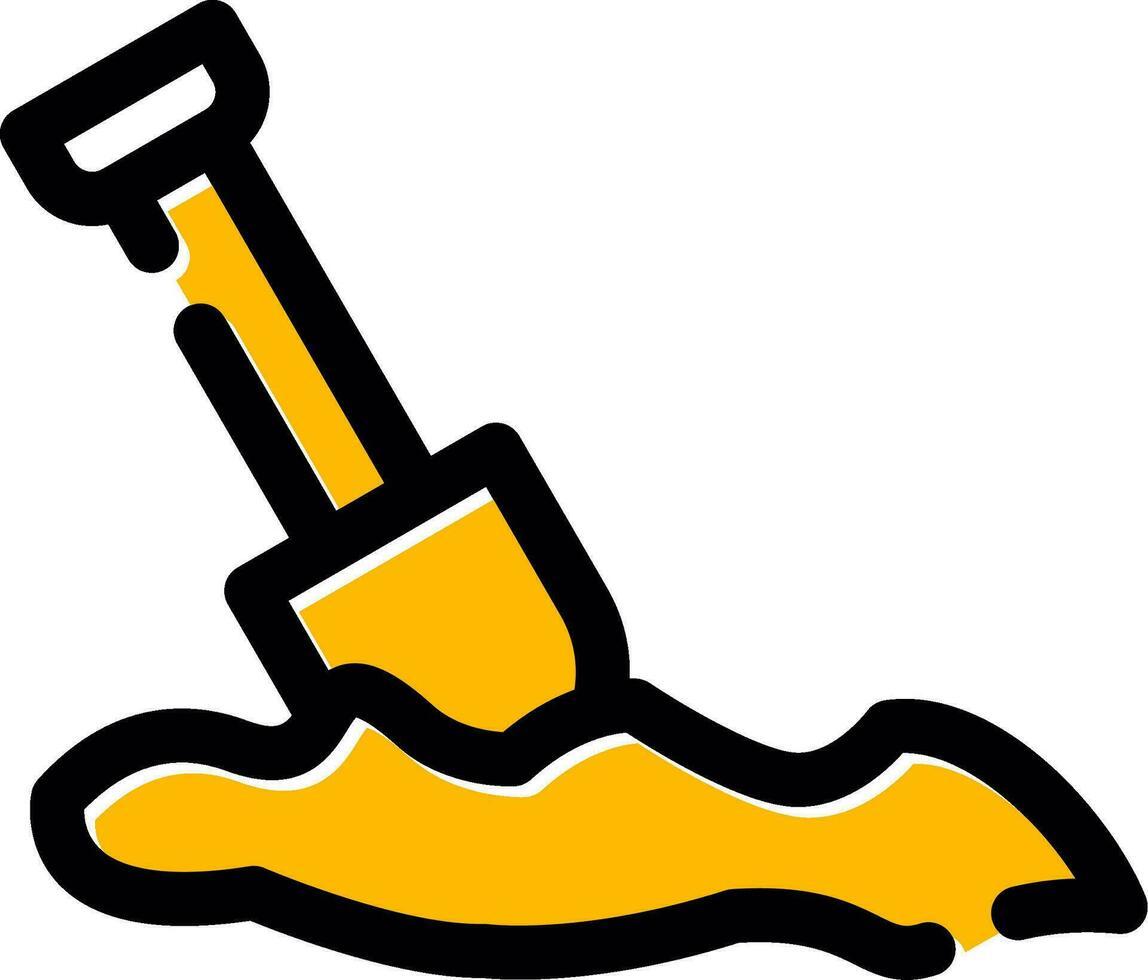 Digging Creative Icon Design vector