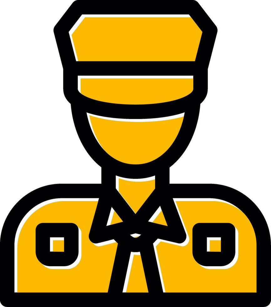 diseño de icono creativo de hombre policía vector