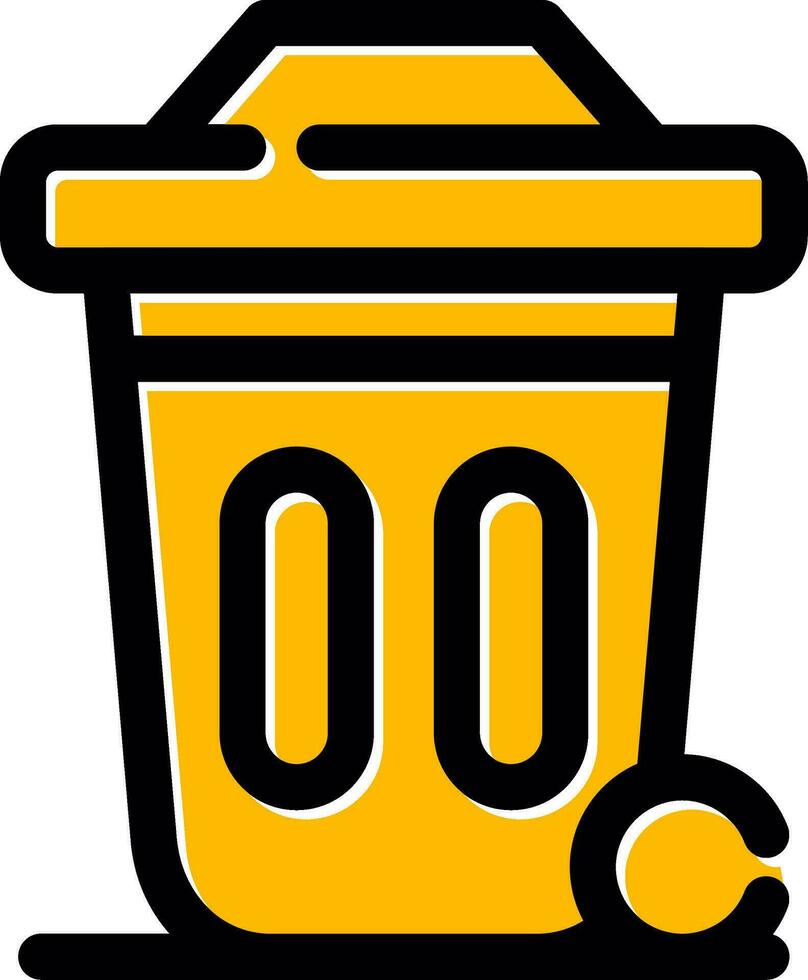 Dustbin Creative Icon Design vector