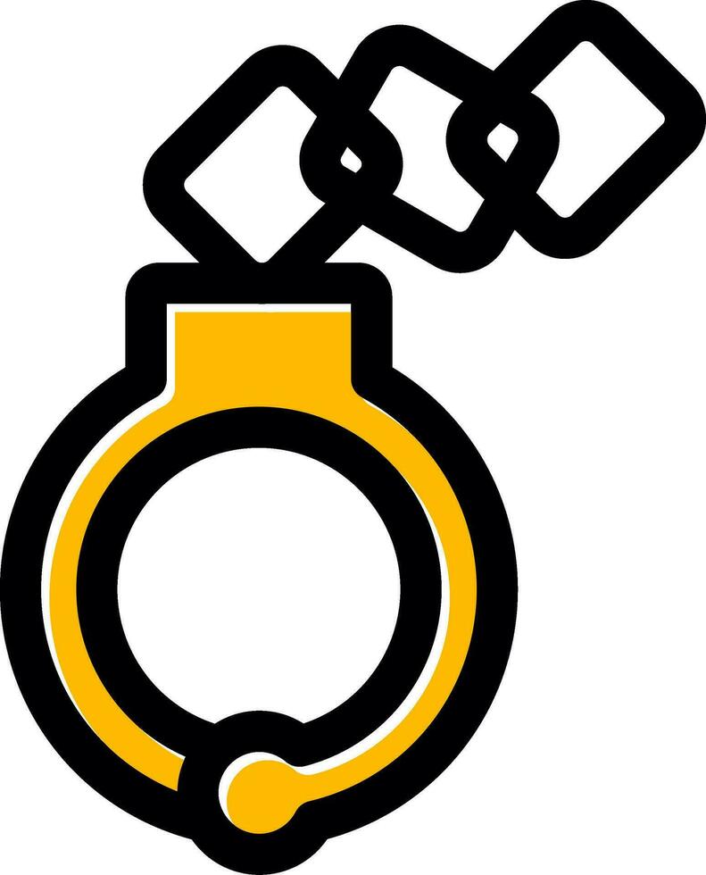 Handcuffs Creative Icon Design vector