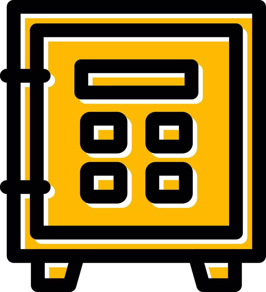Safe Lock Creative Icon Design vector