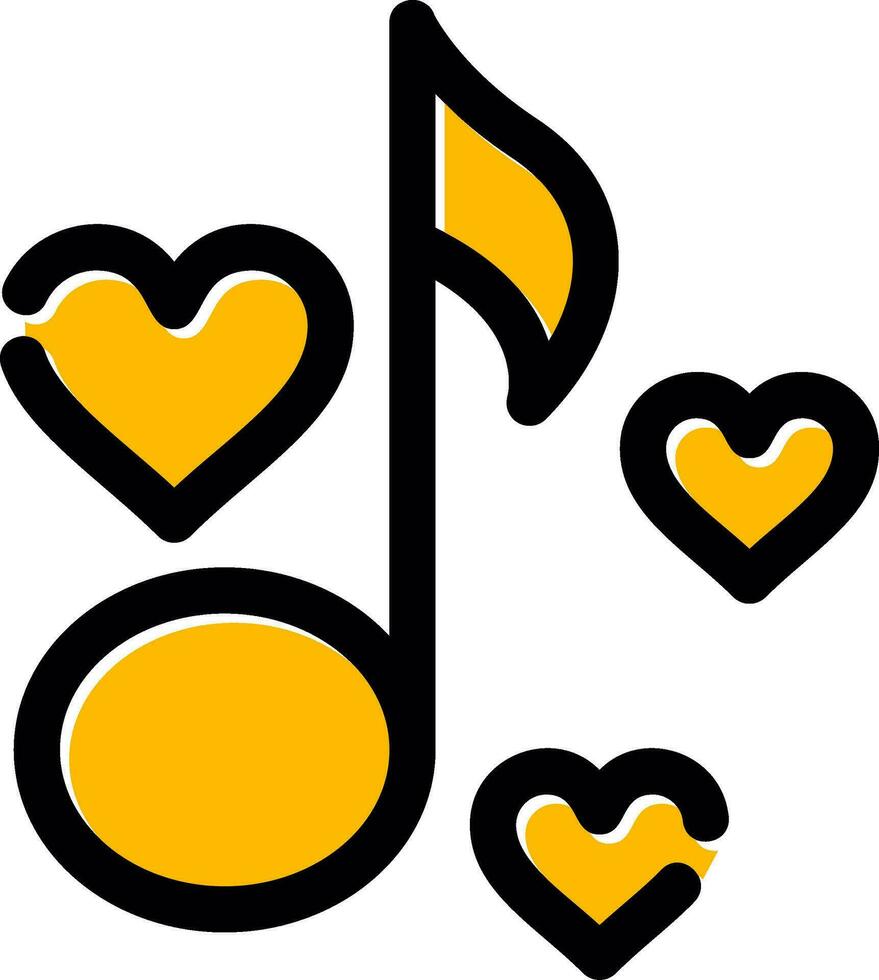 Love Song Creative Icon Design vector