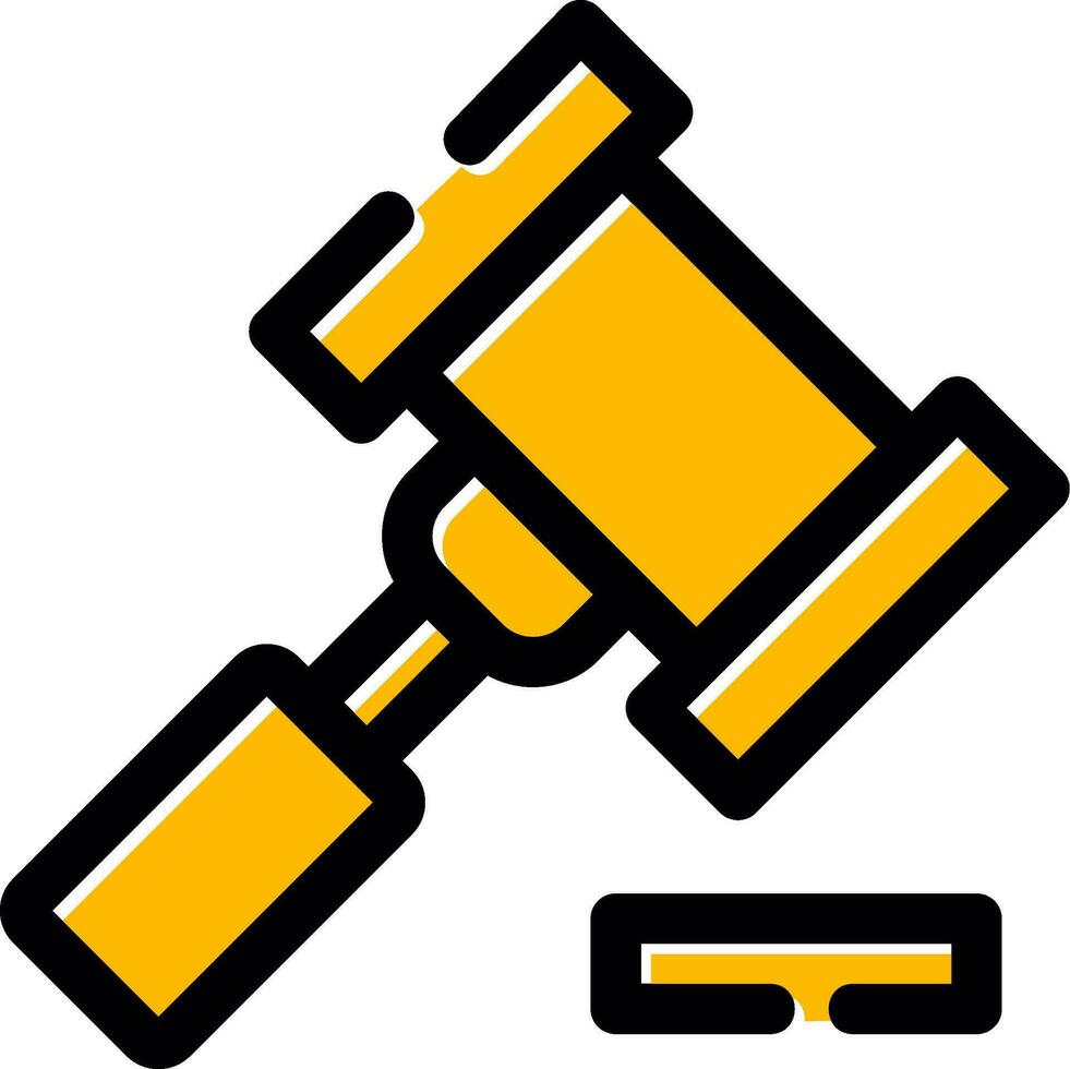 Gavel Creative Icon Design vector