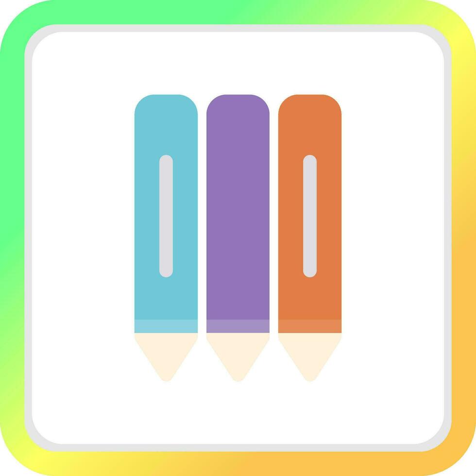 Pencils Creative Icon Design vector