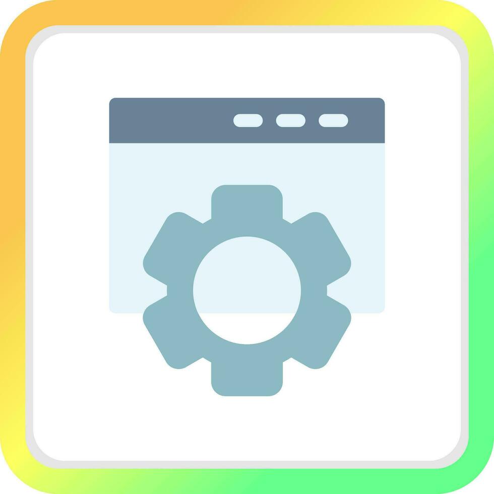 Web Settings Creative Icon Design vector