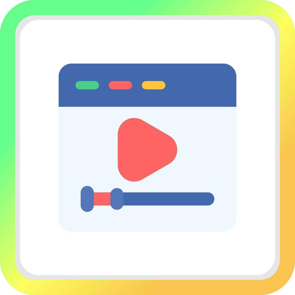 Video Creative Icon Design vector