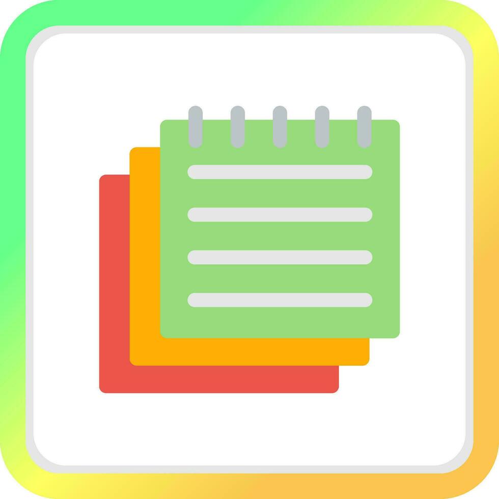 Sticky Notes Creative Icon Design vector