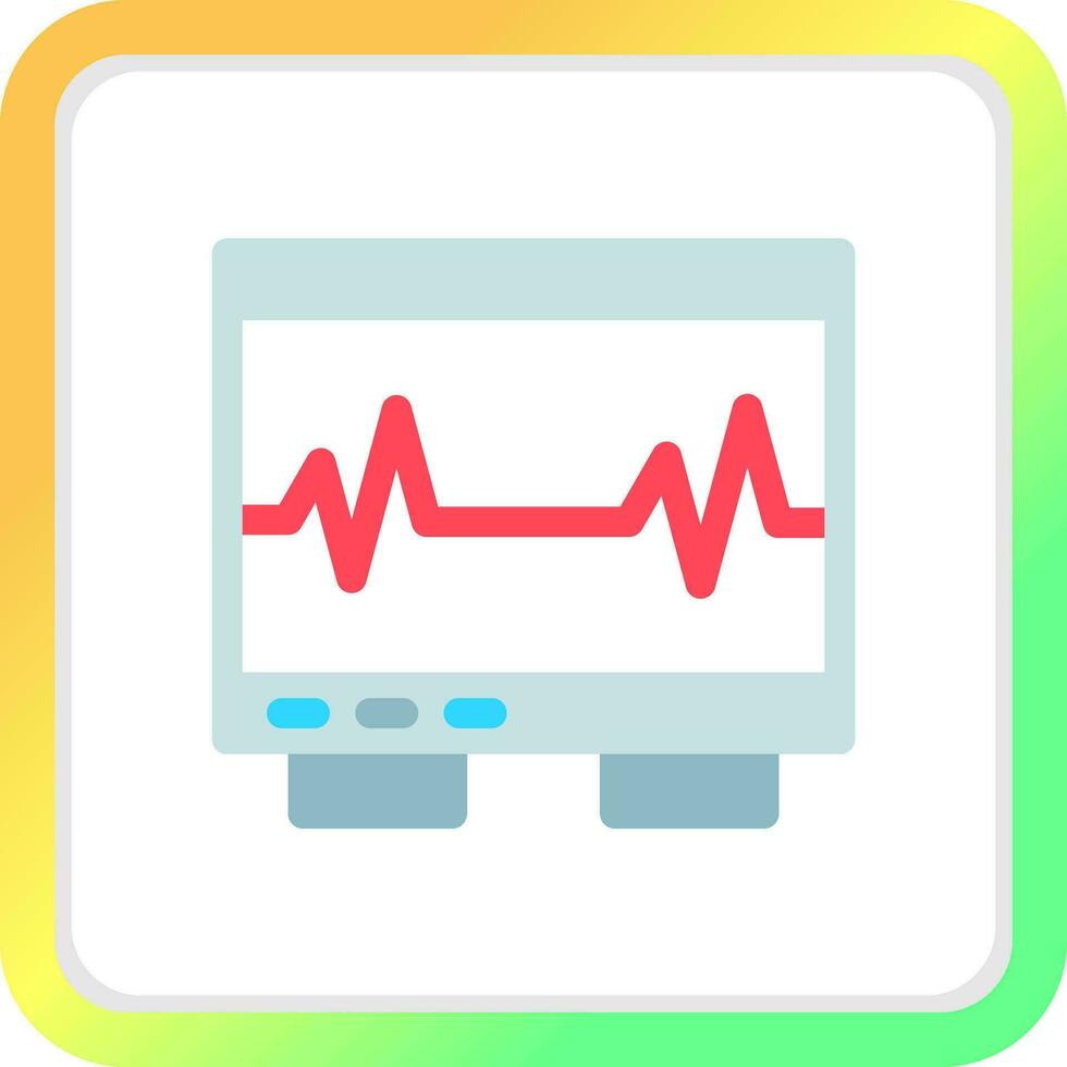 electrocardiograma creativo icono diseño vector