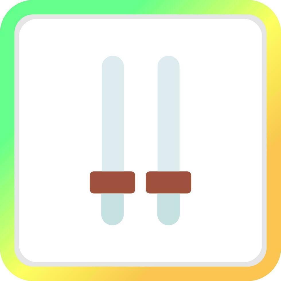 Fencing Creative Icon Design vector
