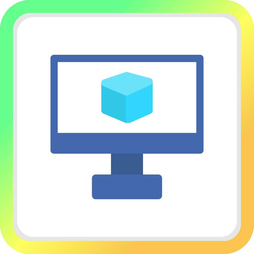 Block Creative Icon Design vector