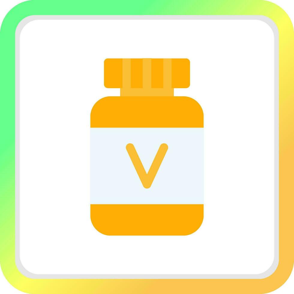 diseño de icono creativo de vitamina vector