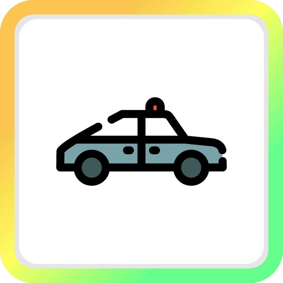 diseño de icono creativo de coche de policía vector