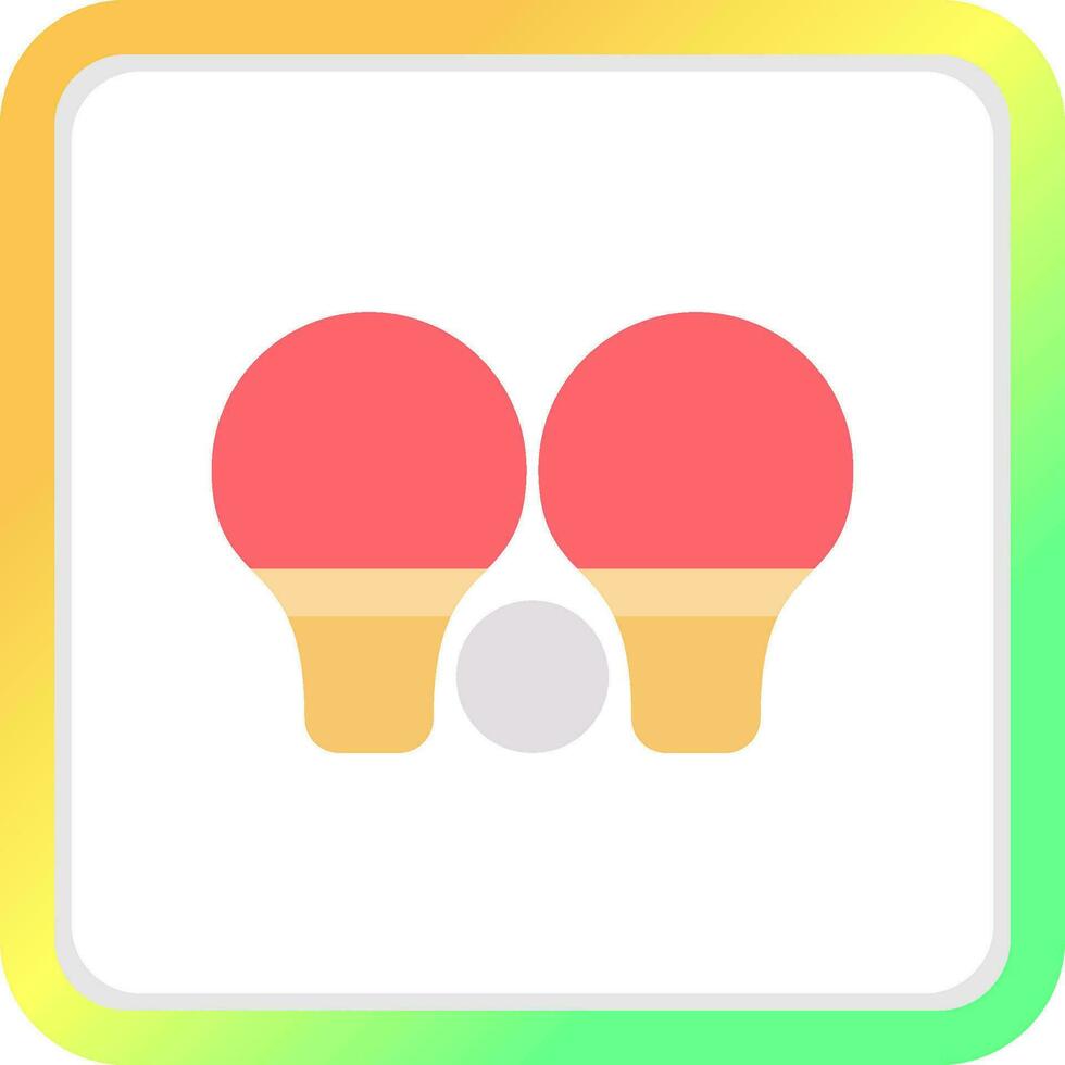 Ping Pong Creative Icon Design vector