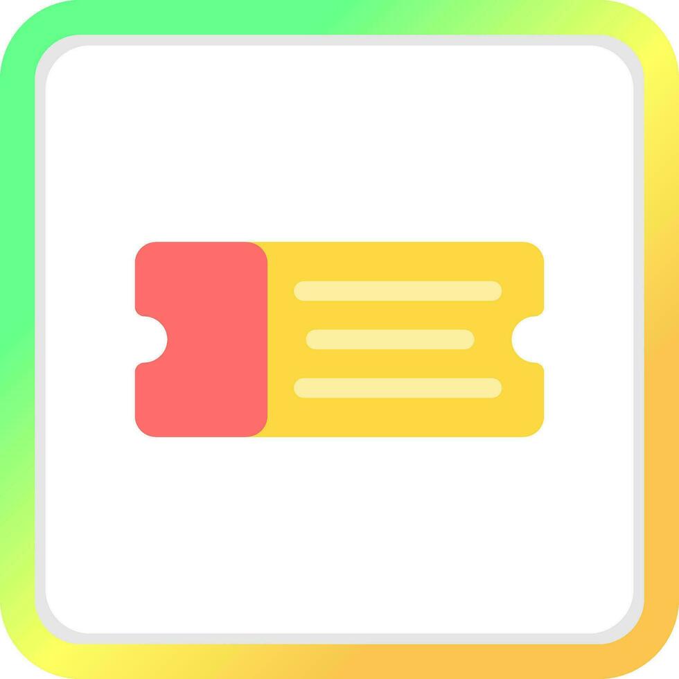 Ticket Creative Icon Design vector