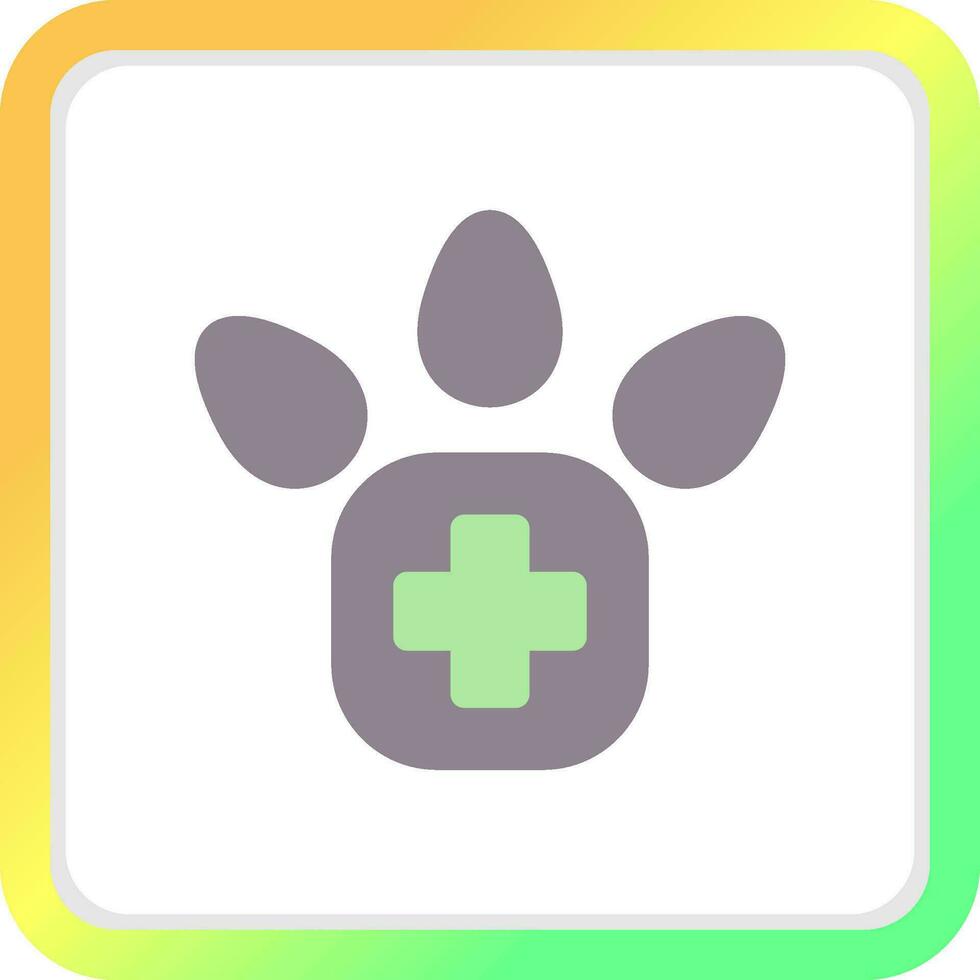 diseño de icono creativo de pie veterinario vector