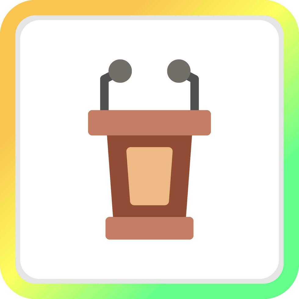 Lectern Creative Icon Design vector