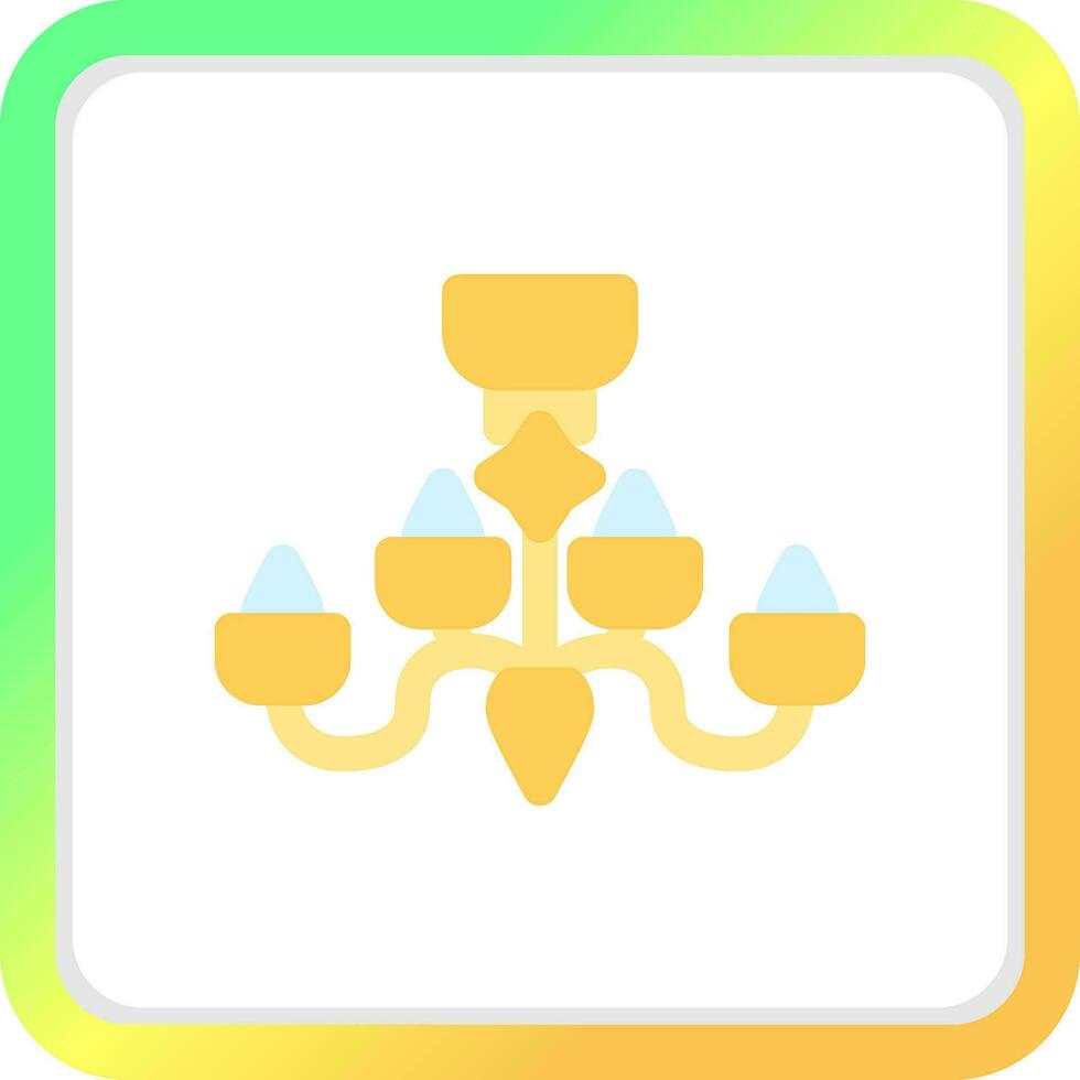 Chandelier Creative Icon Design vector
