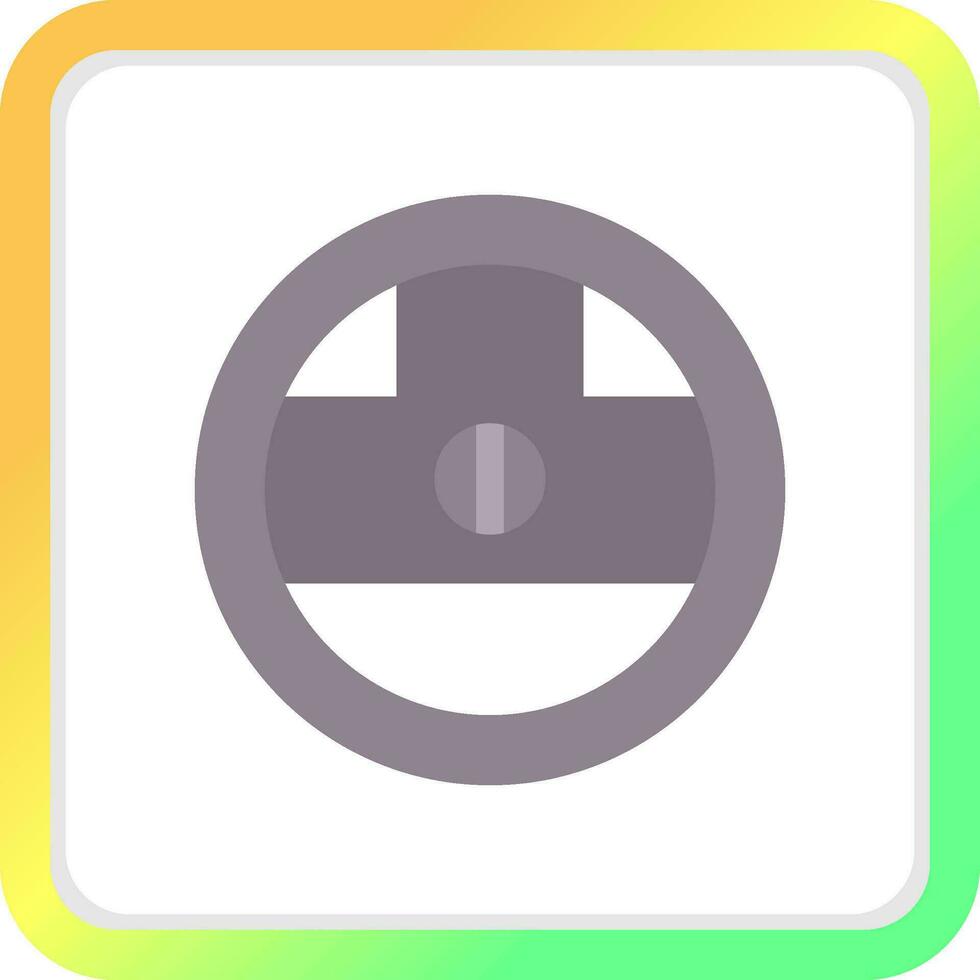 Steering Wheel Creative Icon Design vector