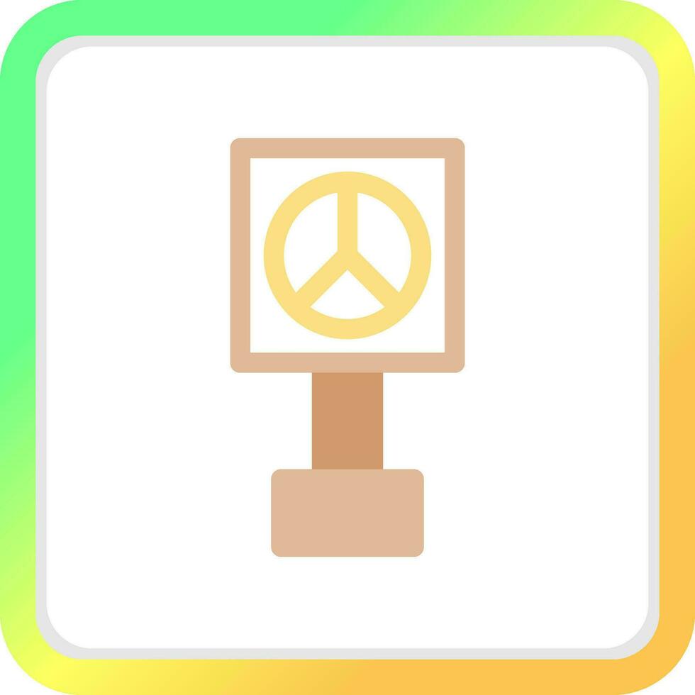 Peace Sign Creative Icon Design vector