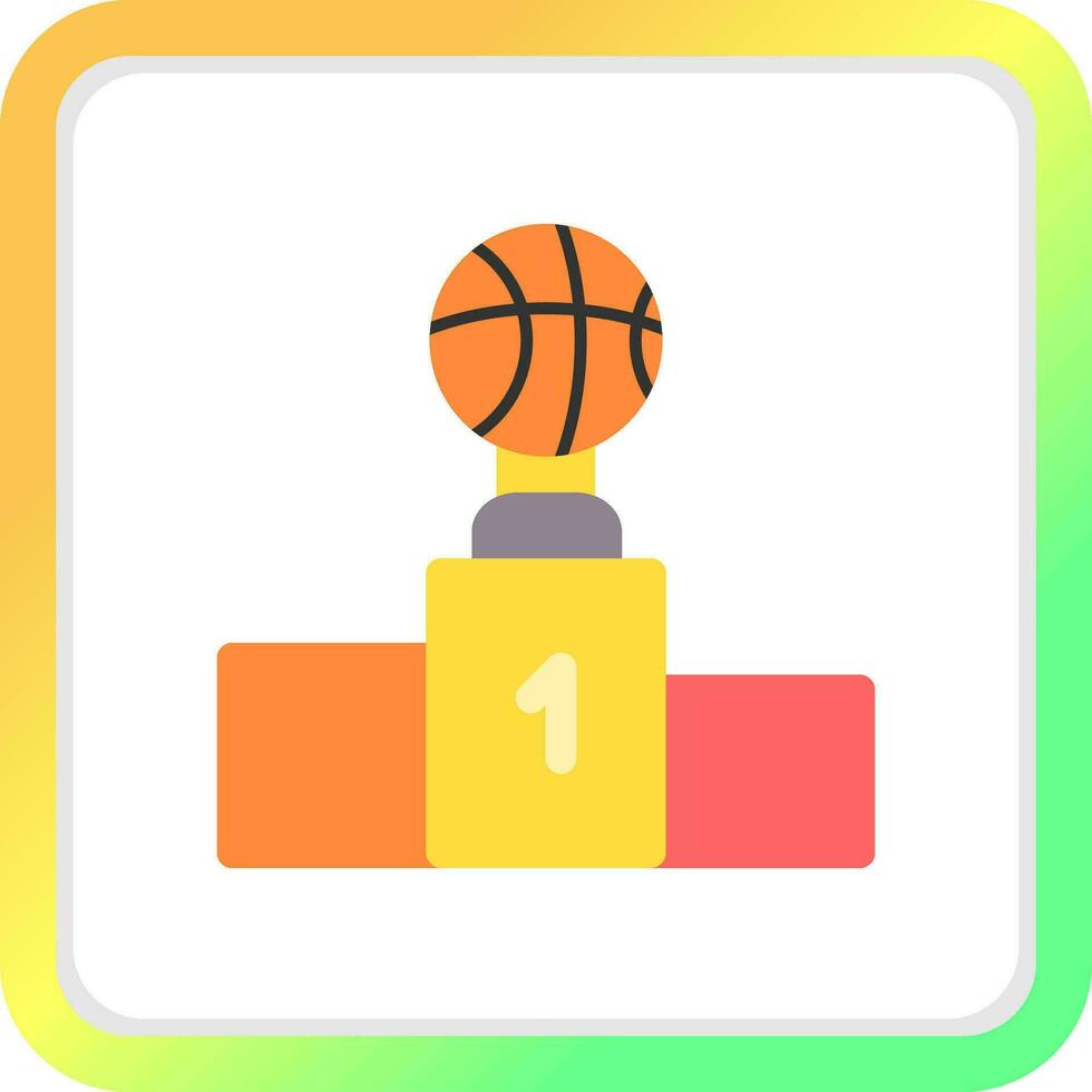 Winner podium Creative Icon Design vector