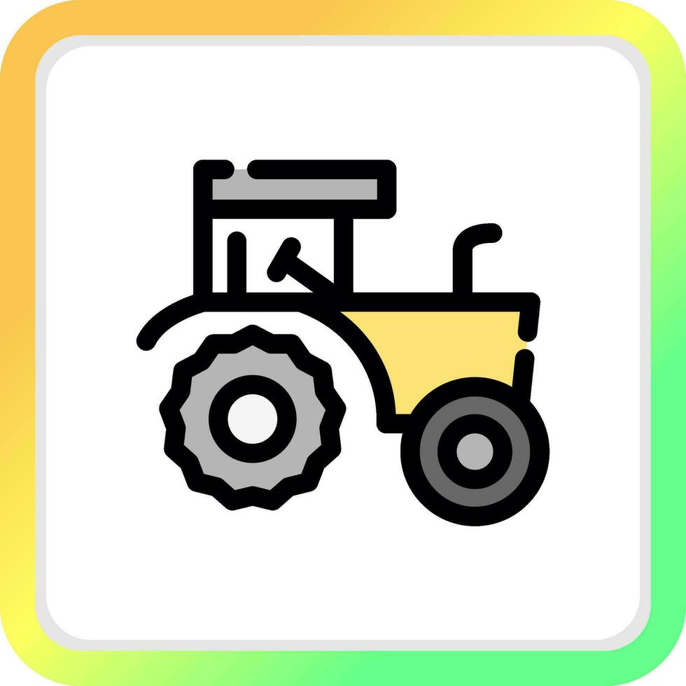 diseño de icono creativo de tractor vector