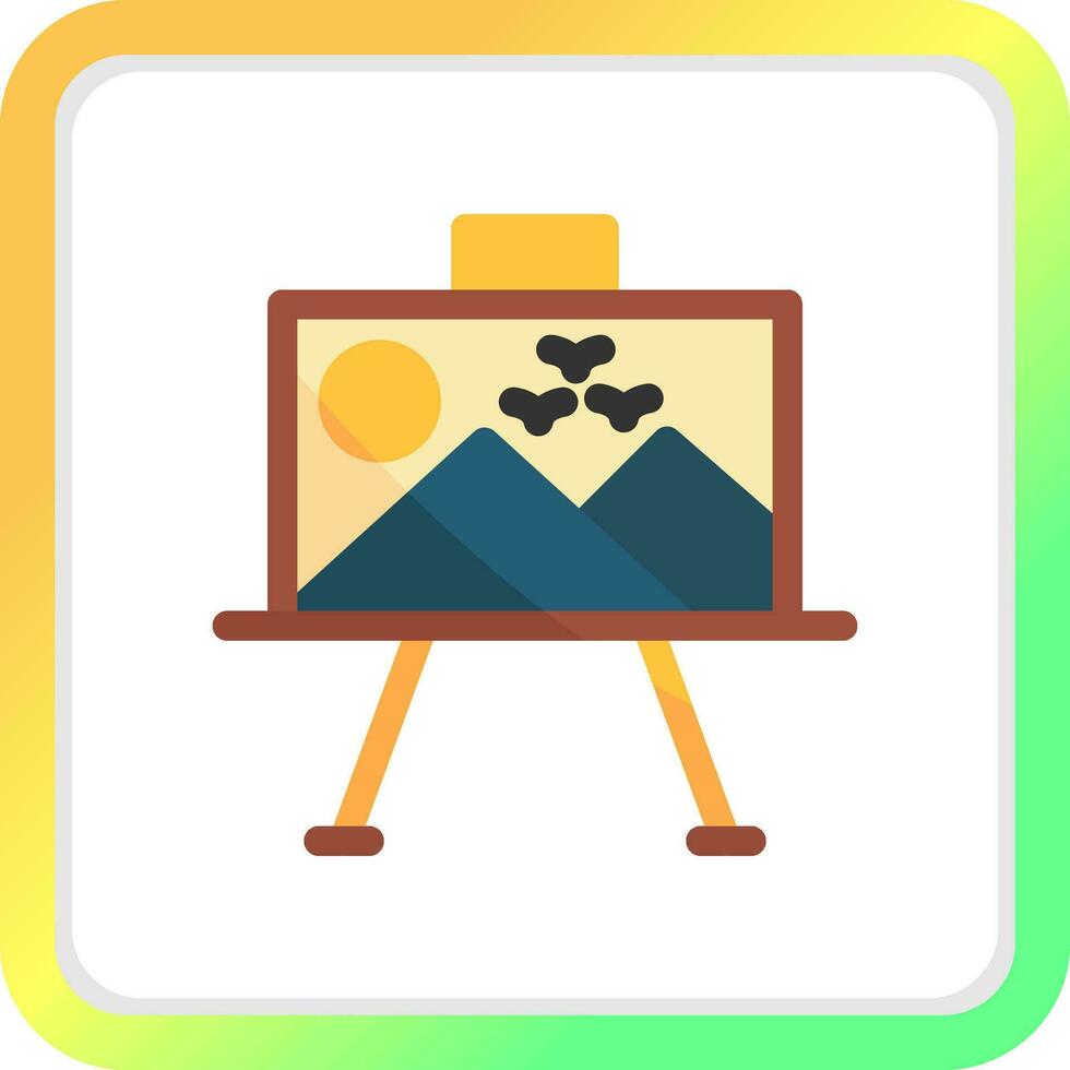 Paint Canvas Creative Icon Design vector