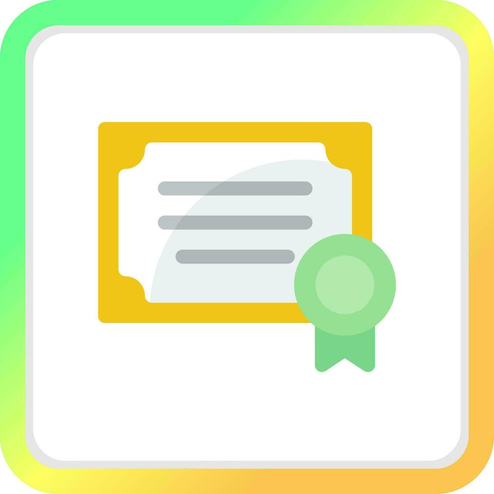 Certificate Creative Icon Design vector
