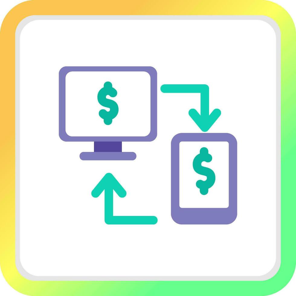 Online Transfer Creative Icon Design vector