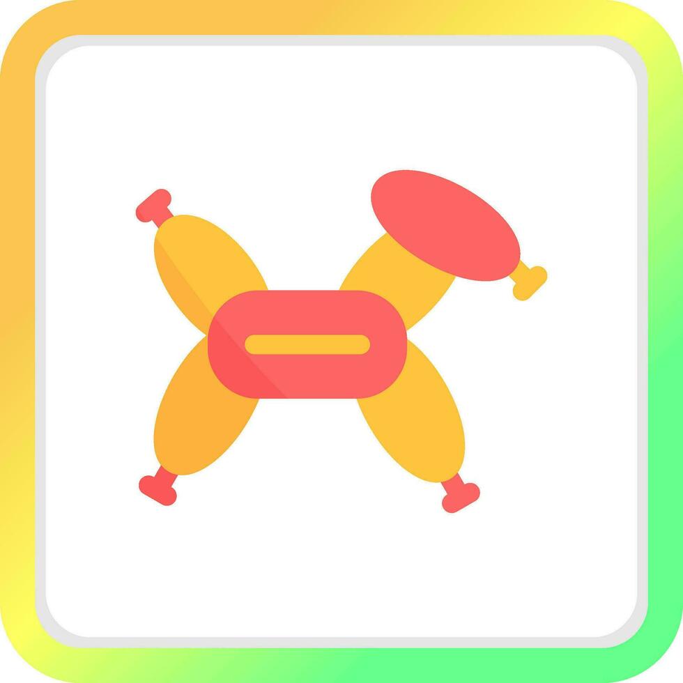 Balloon Modelling Creative Icon Design vector
