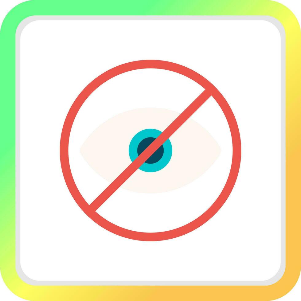 Blindness Creative Icon Design vector