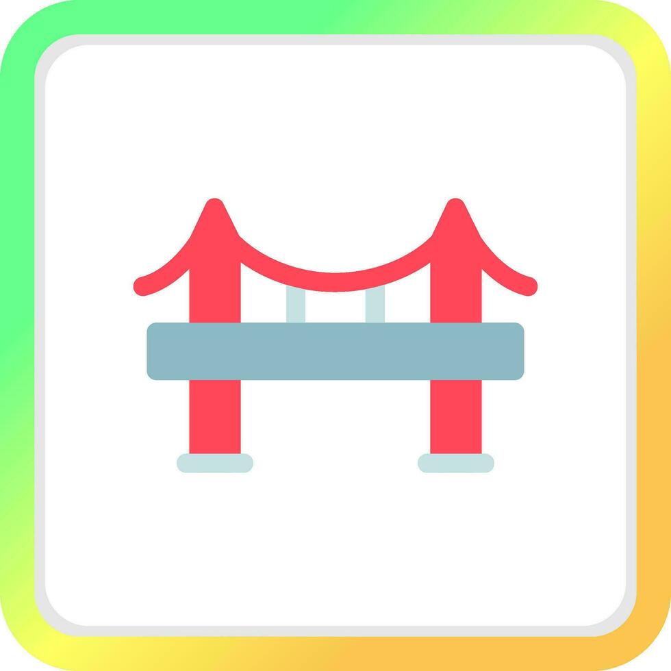 diseño de icono creativo de puente vector