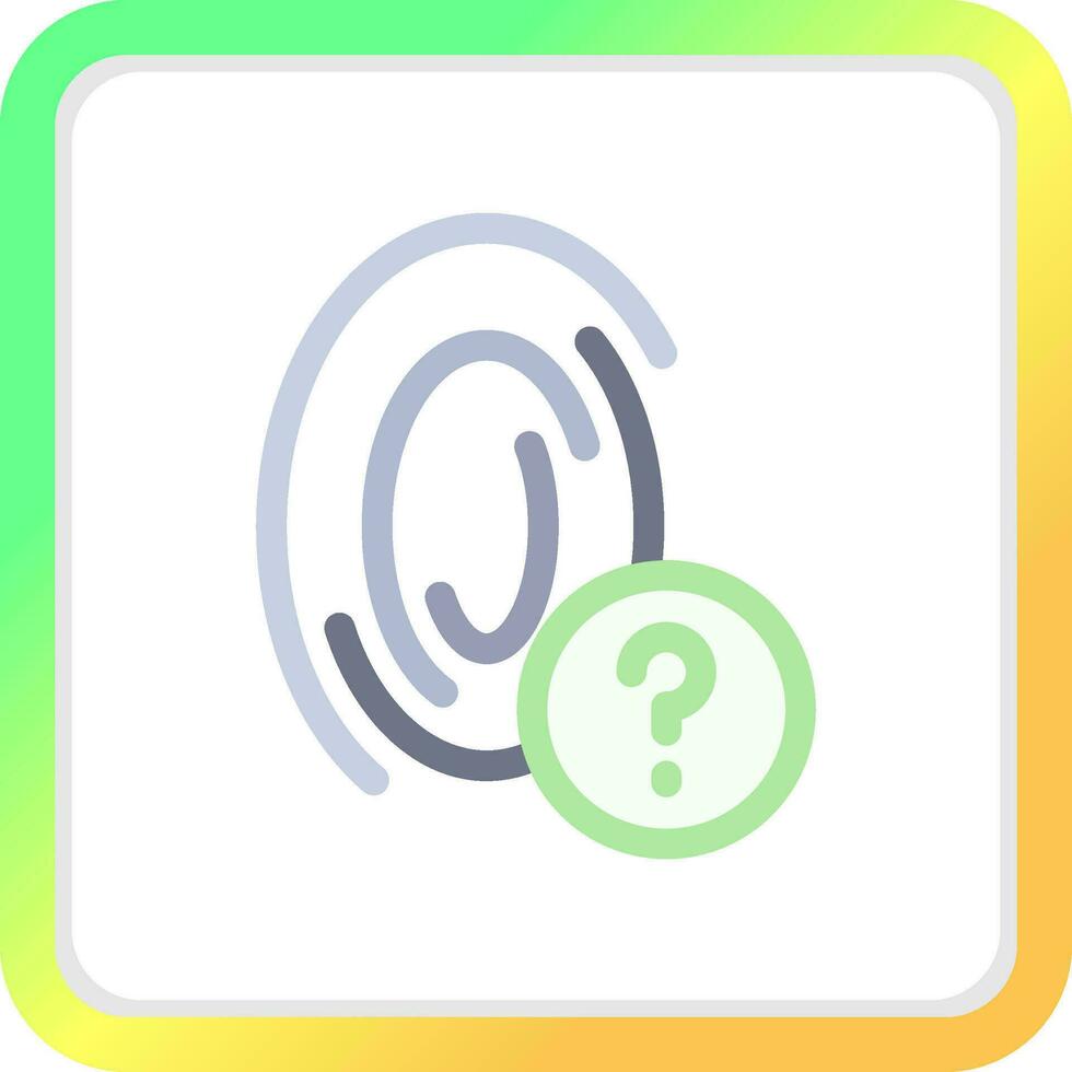 Fingerprint Creative Icon Design vector