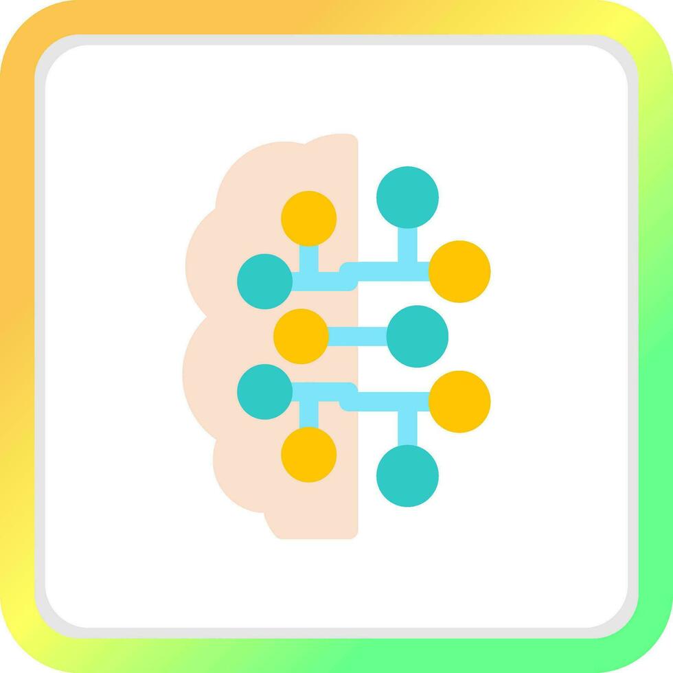 Artificial Intelligence Creative Icon Design vector