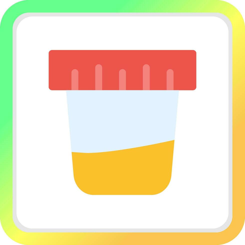 Urine Test Creative Icon Design vector