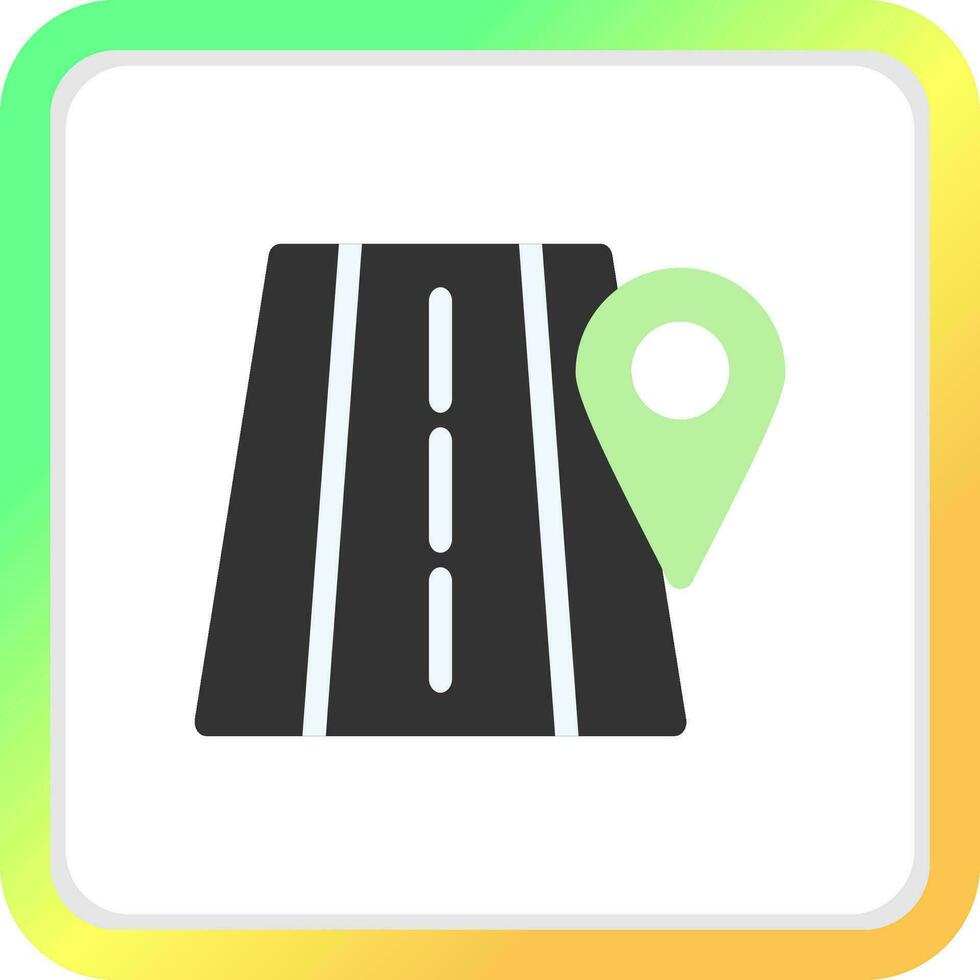 Road Location Creative Icon Design vector