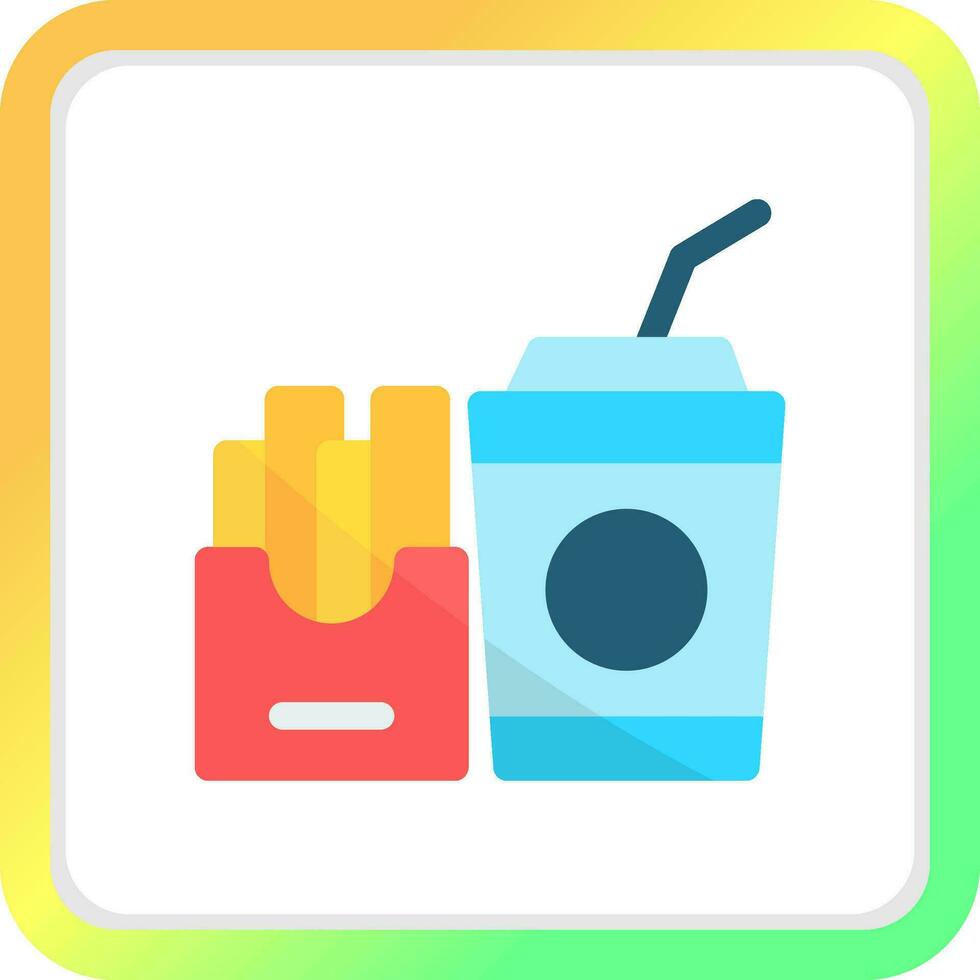 Fast Food Creative Icon Design vector