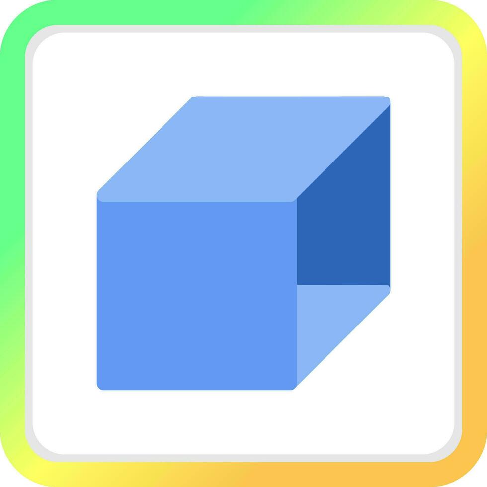 3d Cube Creative Icon Design vector