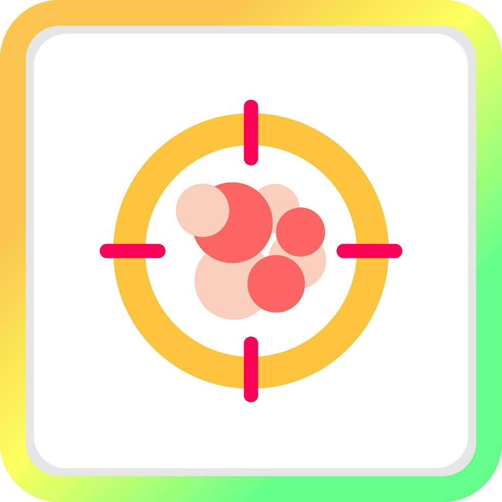 Cancer Target Creative Icon Design vector