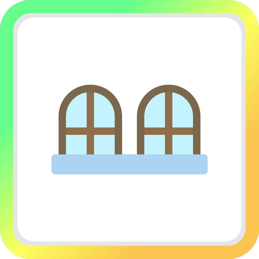 Window Creative Icon Design vector